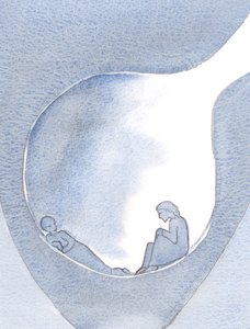 Non dobbiamo lottare per superare il nostro dolore. Cristo è qui, nell
