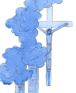 Quando Cristo era appeso alla Croce in tormento, era consapevole di tutte le tragedie umane dall