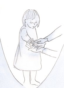 Quando Dio perdona i nostri peccati, è tenero come una madre che si avvicina al suo amato figlio e dice: "Non importa, presto laverò quei segni dalle tue mani" da Elizabeth Wang