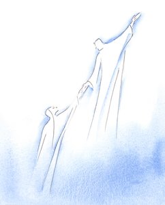 Quando la Beata Vergine Maria raggiunse la fine della sua vita, fu sollevata nella gloria da Cristo suo amato Figlio da Elizabeth Wang