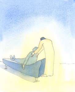 Quando siamo malati e Cristo viene a noi nella Santa Comunione, è come se insistesse nell