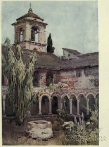 Il Chiostro di Piona, Lago di Como, Illustrazione da 