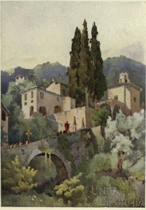 La Madonna della Pace, Lago di Como, Illustrazione da 