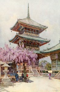 Wistaria, Kyomidzu (litografia a colori)