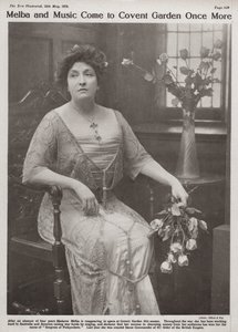 Dame Nellie Melba, cantante d