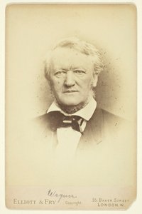 Ritratto di Wagner, 1877 da Elliott and Fry