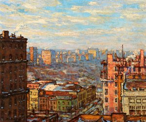 Central Park dalla Carnegie Hall da Elmer Livingston MacRae
