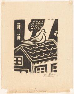 Colomba sul tetto da Else Berg (signed by artist)