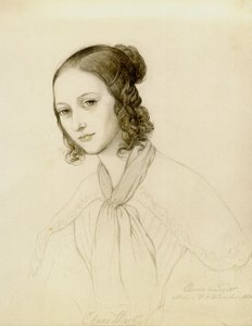 Ritratto di Clara Wieck-Schumann da Elwine von Leyser