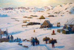 Insediamento inuit invernale