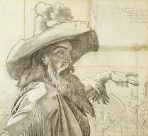 Particolare del cartone animato per il murale Westward the Course of Empire... da Emanuel Gottlieb Leutze