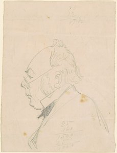 Profilo di un uomo da Emanuel Gottlieb Leutze