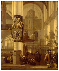 Interno di una chiesa da Emanuel de Witte