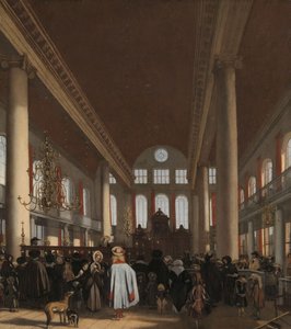 Interno della Sinagoga Portoghese ad Amsterdam