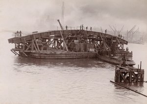 Costruzione del Ponte di Vauxhall, Londra, 1903-1904 da Emberson and Sons