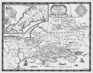 Mappa del Wessex dei romanzi e delle poesie di Thomas Hardy