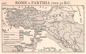 Roma contro Partia, circa 50 a.C. da Emery Walker Ltd