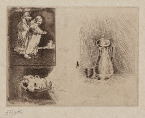 Tre studi da Emil Carlsen