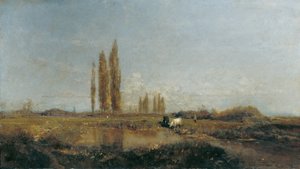 Sulla Thaya presso Lundenburg da Emil Jakob Schindler