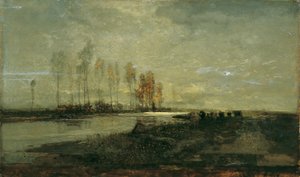 Sulla Thaya vicino a Lundenburg II da Emil Jakob Schindler