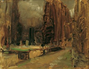 Il cimitero di Gravosa presso Ragusa (Studio per Pax) da Emil Jakob Schindler