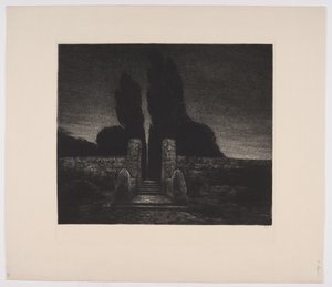 Un cimitero. Sera