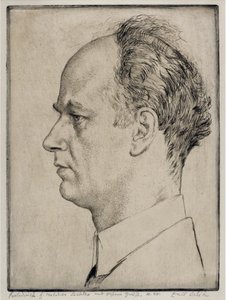 Ritratto di Wilhelm Furtwängler (1886-1954) da Emil Orlik