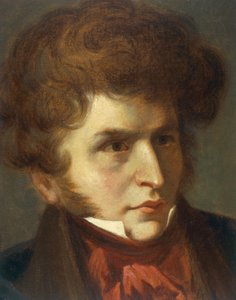 Francia, La-Cote-Saint-Andre, Ritratto di Hector Berlioz da Emile (after) Signol