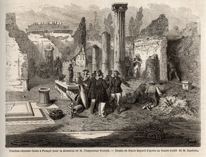 Gli scavi di Pompei, sotto la direzione dell