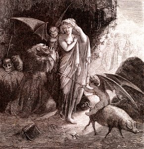Un uomo santo. 1866 (incisione) da Emile Antoine Bayard