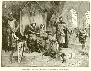 Cerimonia del servizio feudale da Emile Antoine Bayard