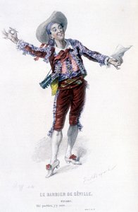Figaro in "Il barbiere di Siviglia" da Emile Antoine Bayard