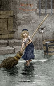 Cosette, illustrazione da "I Miserabili" di Victor Hugo, 1862