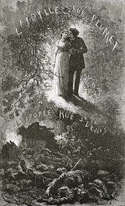 Marius e Cosette, XIX secolo (incisione in bianco e nero) da Emile Antoine Bayard