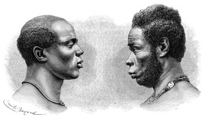 Due uomini della Guinea francese da Emile Antoine Bayard