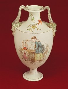 Vaso Wedgwood, fine XIX secolo da Emile Aubert Lessore