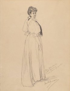 Schizzo di una signora