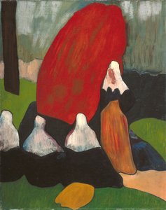 Donne bretoni con alghe da Emile Bernard