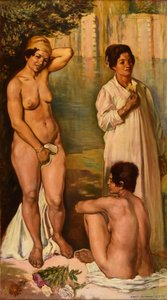 Donne fellah che fanno il bagno