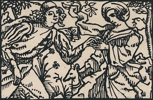 Illustrazione per il Petit Testament di Villon, 1919 da Emile Bernard
