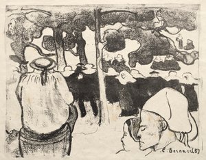 Les Bretonneries: Matrimonio in Bretagna (La Noce en Bretange) da Emile Bernard