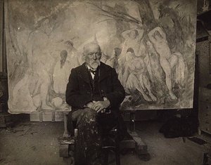 Paul Cézanne nel suo studio a Les Lauves