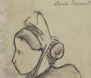 Studio di una donna bretone da Emile Bernard