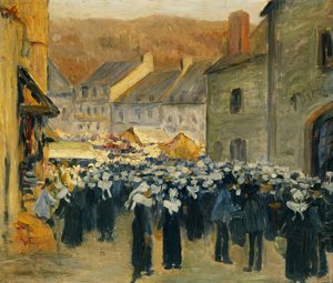 Il Mercato a Pont-Aven, 1886 da Emile Bernard