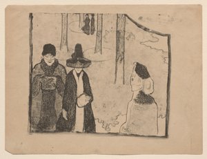 La passeggiata da Emile Bernard
