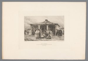 Gruppo di soldati in un campo da Emile Boilvin