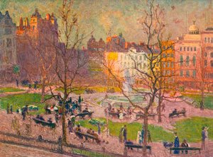 Sole di marzo, Leicester Square da Emile Claus