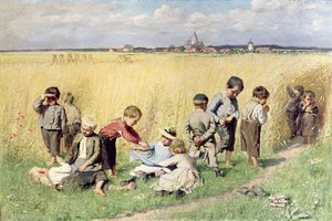La Strada per la Scuola da Emile Claus