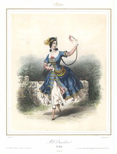 La ballerina francese Adele Dumilatre che danza all