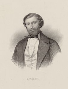 Ritratto del compositore Giuseppe Verdi